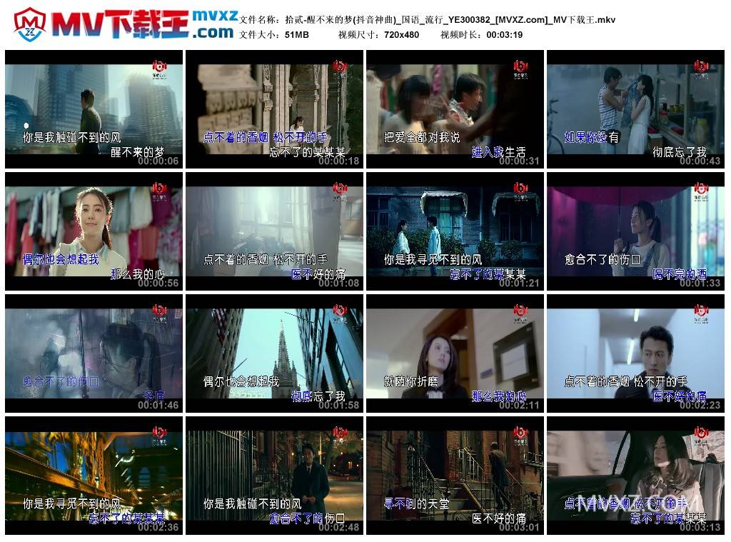 拾贰-醒不来的梦(抖音神曲)_国语_流行_YE300382